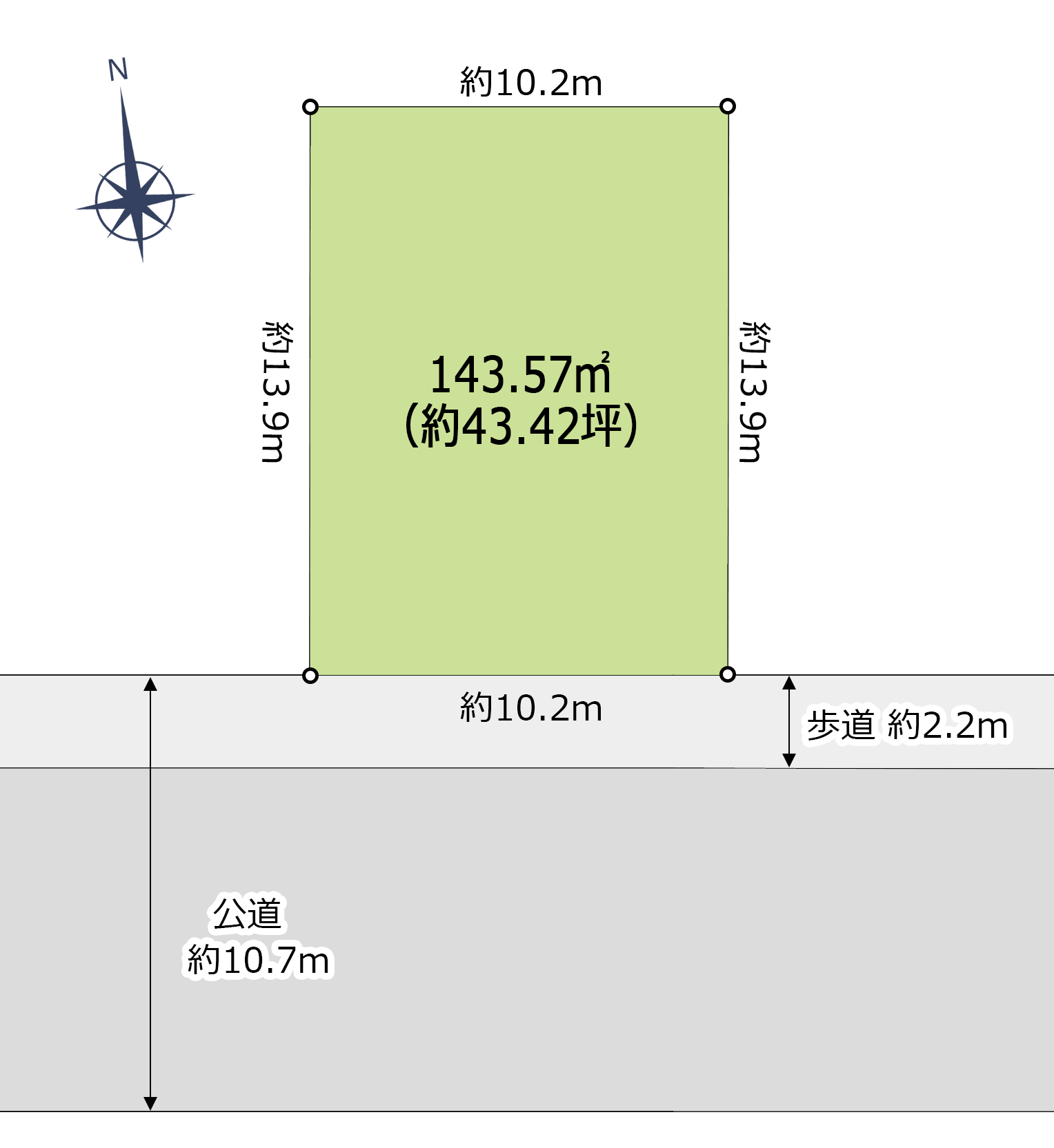 Jwcadとフォトショップで敷地図作成