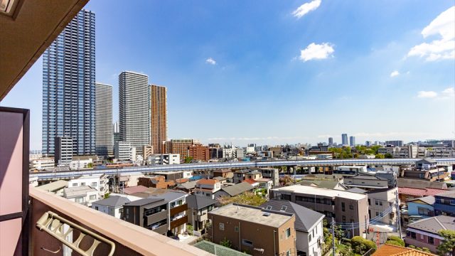 川崎市中原区今井南町21-35 ルミエール南Ⅱのバルコニー眺望写真