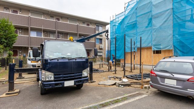 横浜市港北区新吉田東3丁目　新築戸建の地盤改良工事の画像