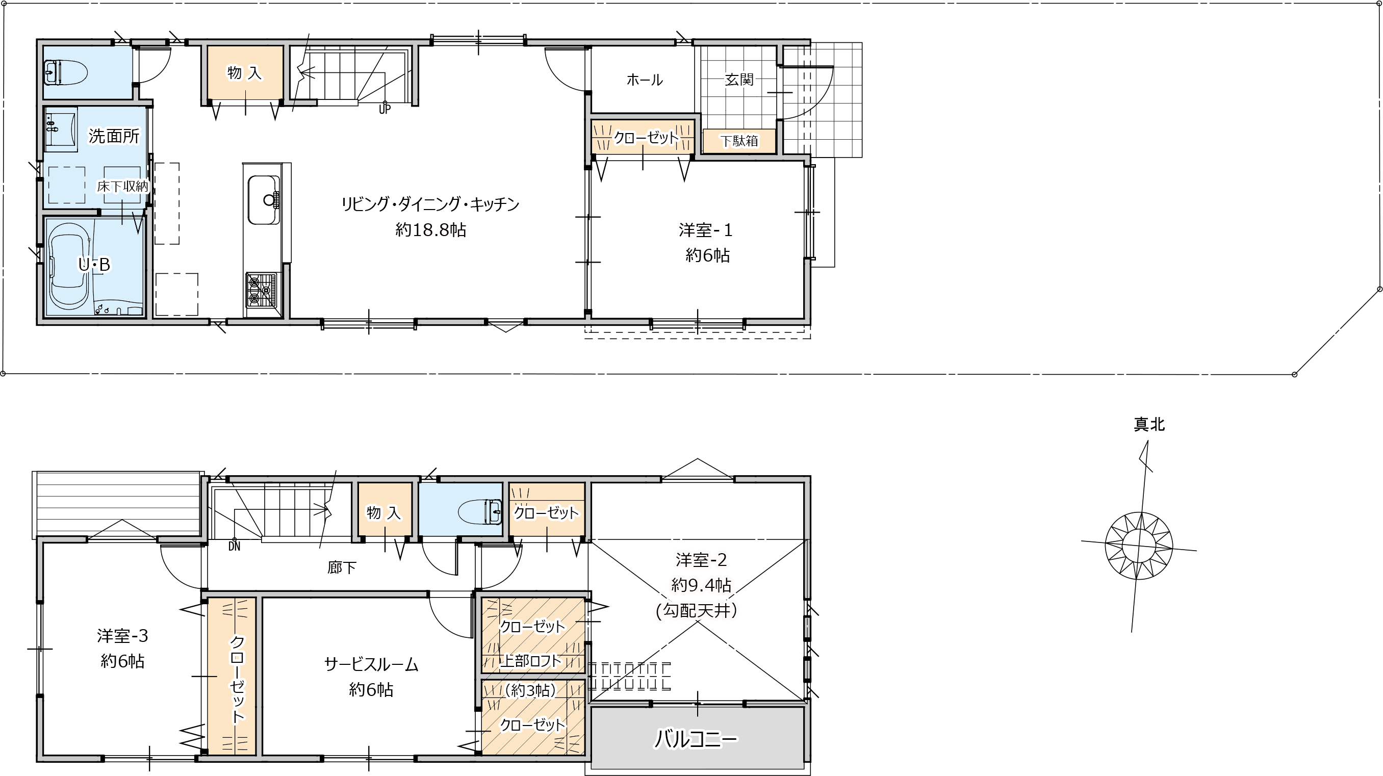 設計図面から販売用プラン図の作成