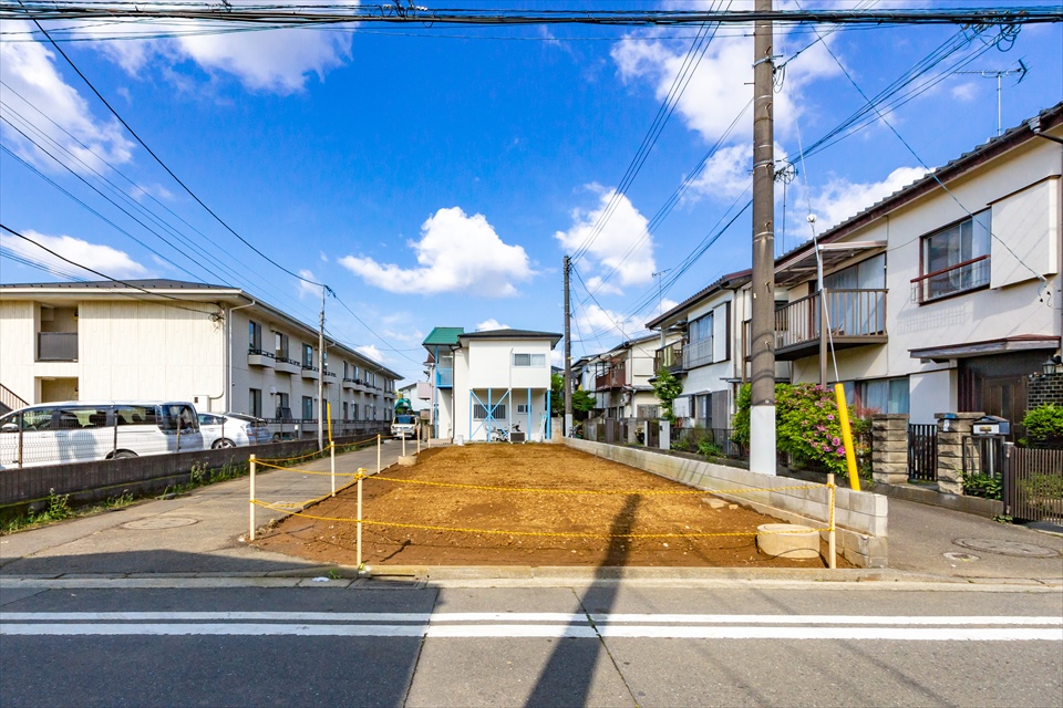 自社物件　新吉田東5丁目新築分譲住宅　解体工事終了