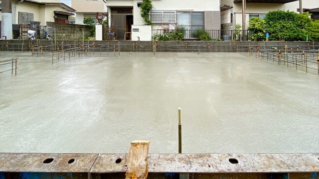 横浜市港北区新吉田東5丁目　基礎コンクリート画像