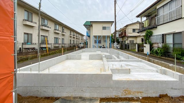 横浜市港北区新吉田東5丁目　新築戸建の基礎型枠解体