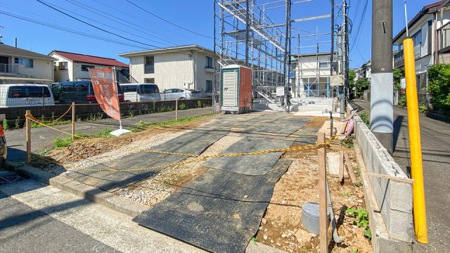 横浜市港北区新吉田東5丁目　足場組立後の画像