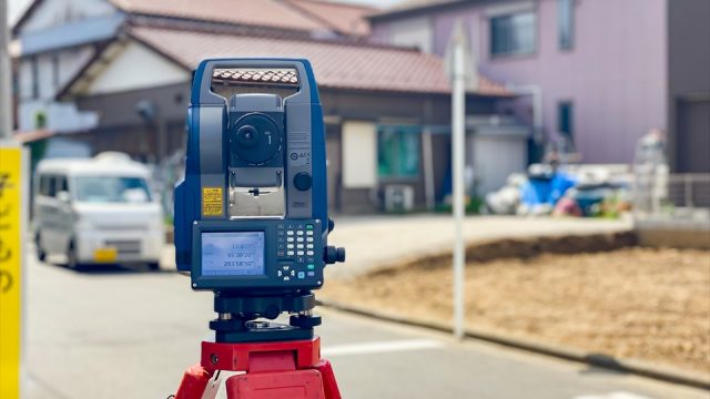 横浜市港北区新吉田東2丁目　測量の画像