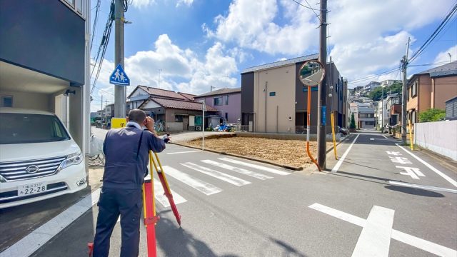 横浜市港北区新吉田東2丁目　測量の画像