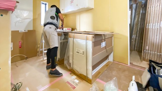 横浜市港北区新吉田東5丁目　キッチン取付工事