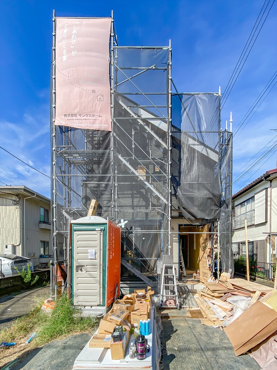 横浜市港北区新吉田東5丁目　外壁サイディング工事、造作工事の画像