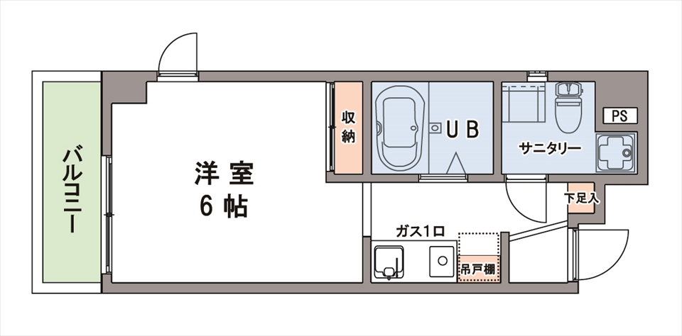 新規賃貸物件の間取図作成。