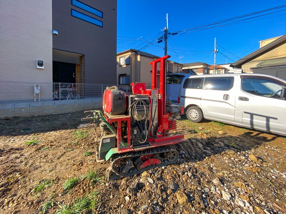 自社物件　新吉田東2丁目新築分譲住宅 全2棟（予定）　地盤調査