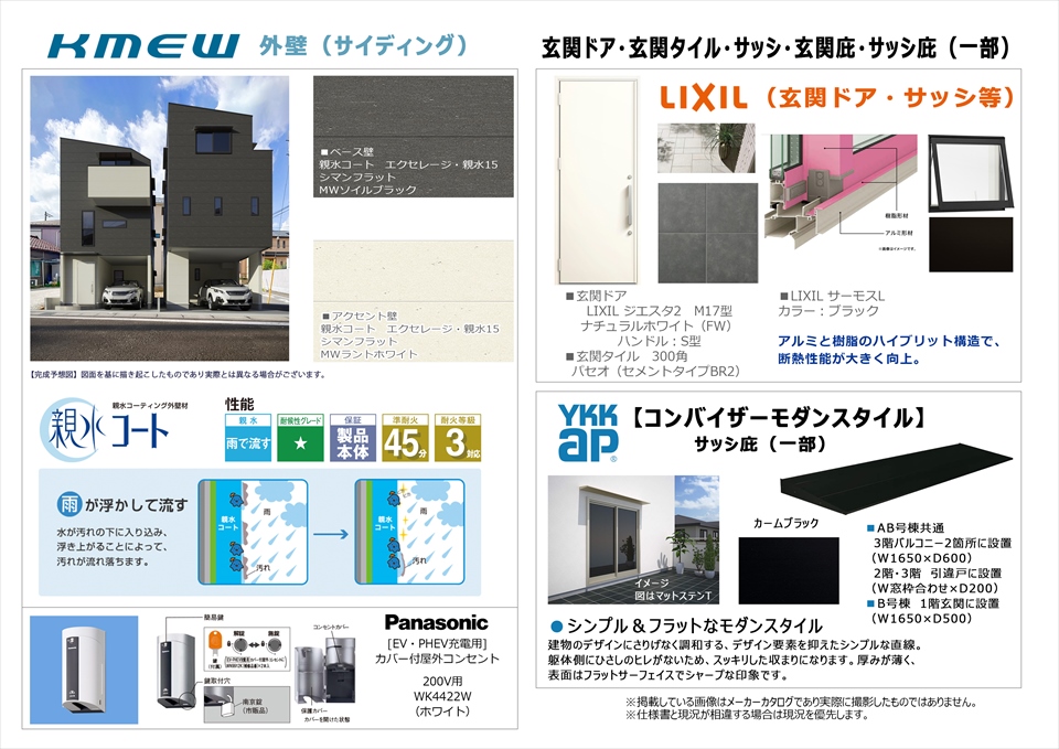 新吉田東2丁目新築戸建のパースイメージを変更。