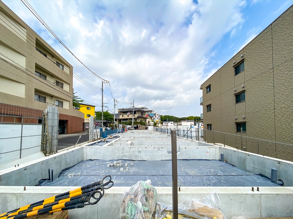 片倉町　新築アパート　基礎工事終了