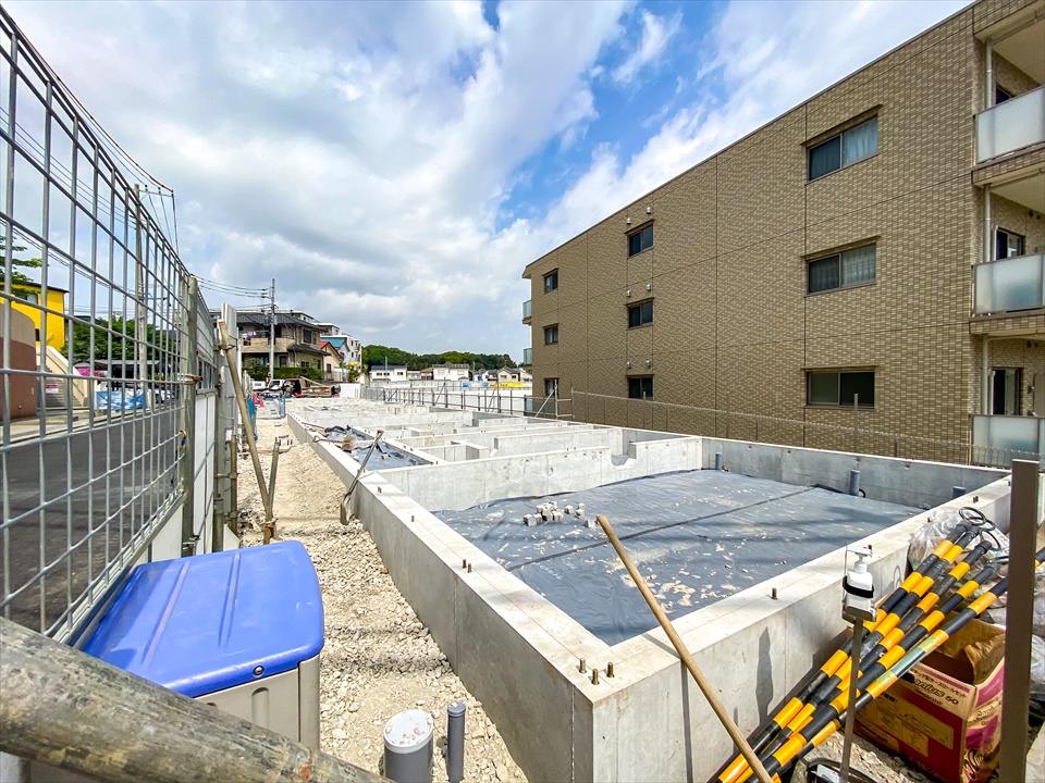 片倉町　新築アパート　基礎工事終了