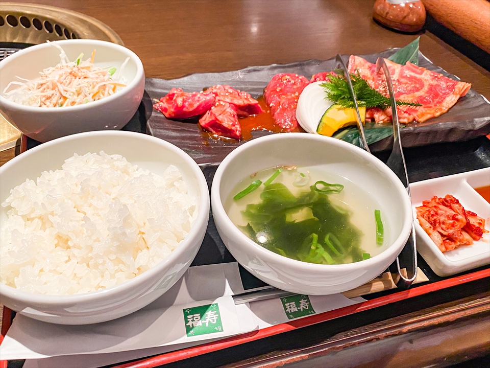 ■焼肉名菜　福寿　武蔵小杉店　ランチ：秘伝のタレのミックス定食