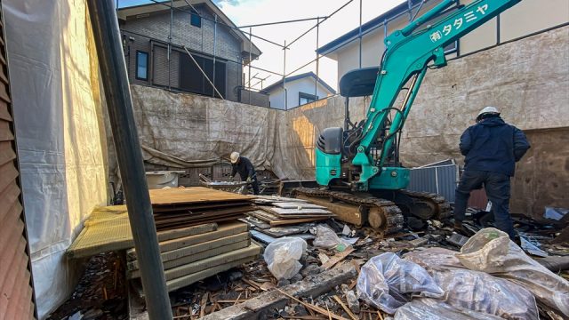 新吉田東6丁目　新築戸建　既存建物解体工事