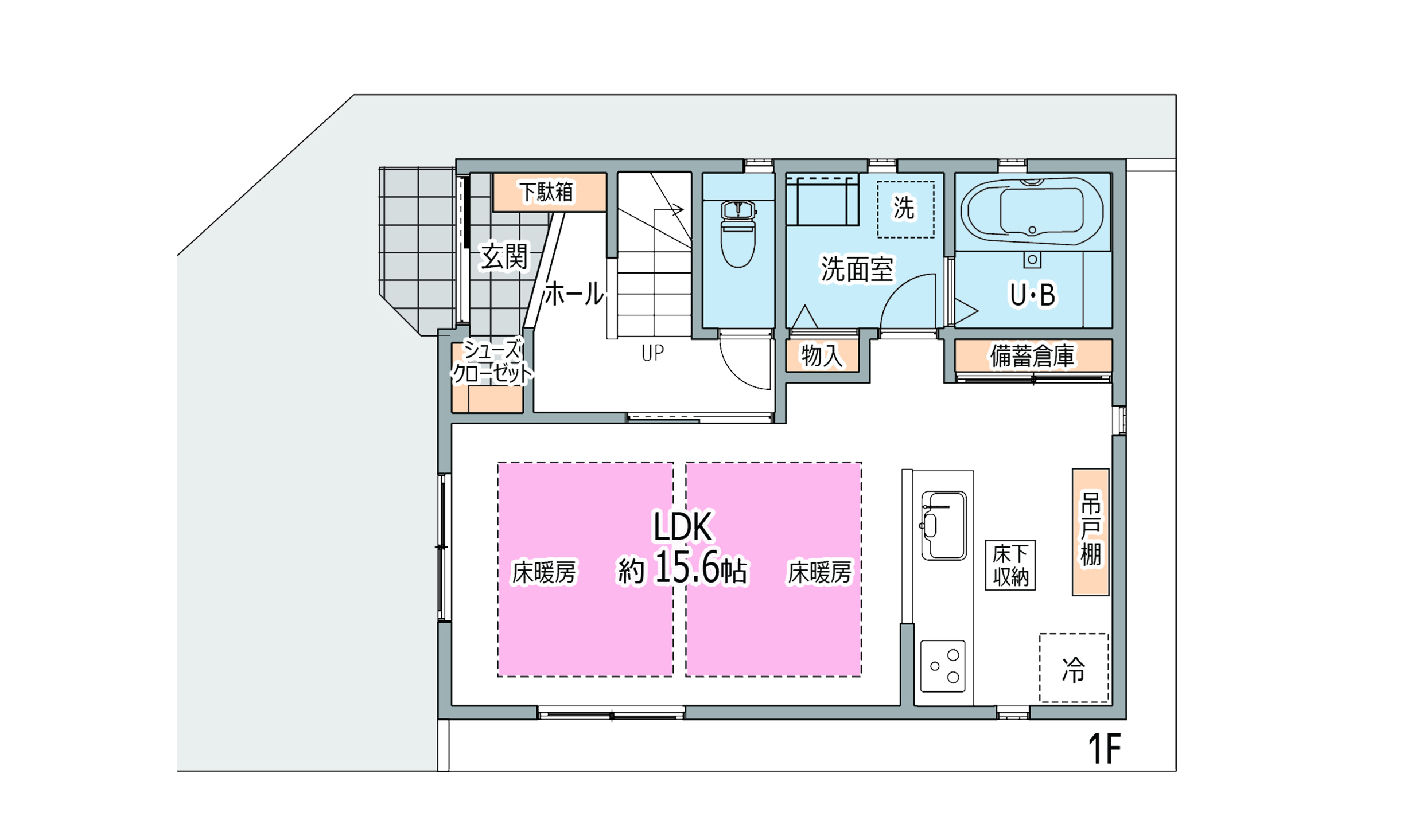 横浜市港北区新吉田東6丁目エリアの新築戸建　間取図作成。