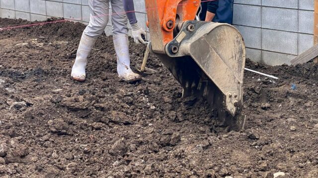 新吉田東６丁目　新築戸建　基礎工事開始