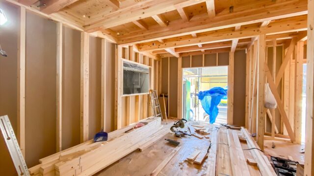 新吉田東6丁目　新築戸建　造作工事　構造用耐力面材