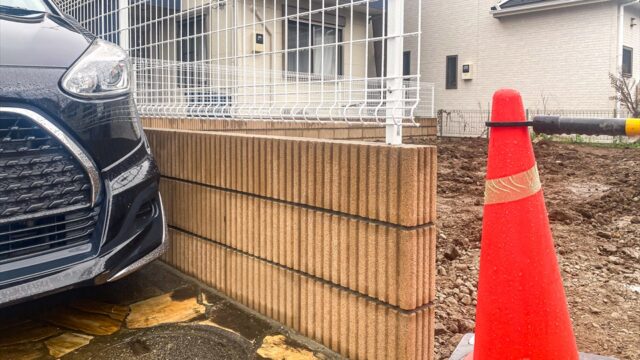 新吉田東5丁目Ⅲ　新築戸建て　ブロックフェンス工事