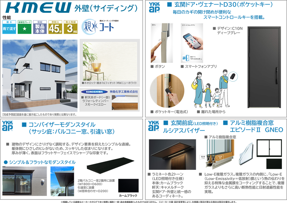 ホームページ用　仕様設備（横版）作成