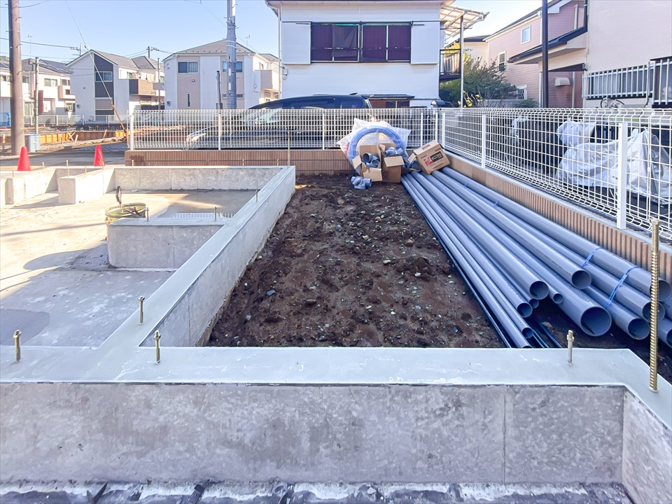 新吉田東5丁目Ⅲ　新築分譲住宅　全1棟　基礎工事