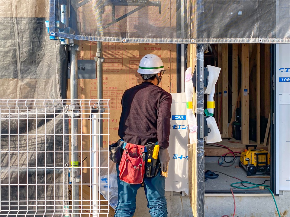 新吉田東5丁目Ⅲ　新築分譲住宅　全1棟　造作・防水・透湿防水シート工事