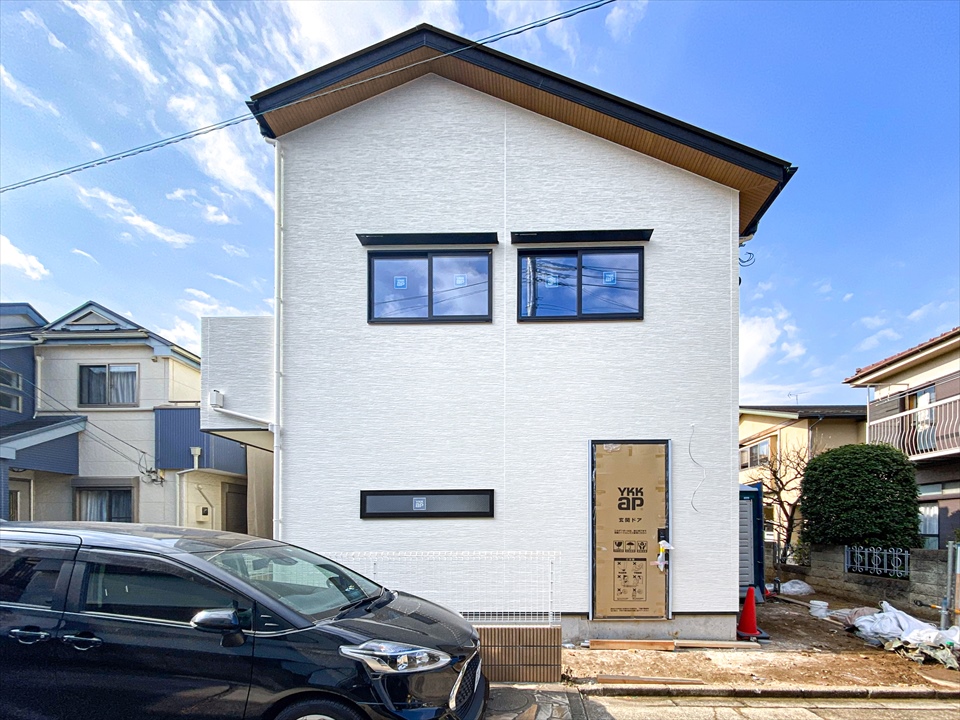 新吉田東5丁目Ⅲ　新築分譲住宅　全1棟　足場解体終了