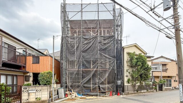 新吉田東3丁目　新築戸建　上棟