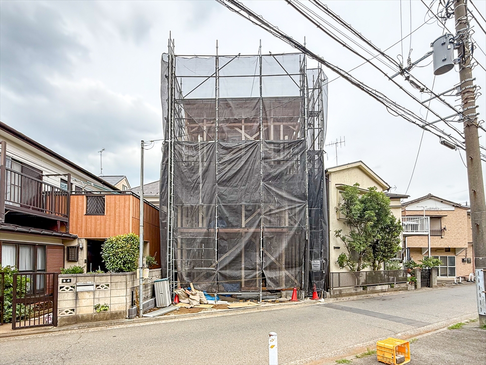 新吉田東3丁目Ⅲ　新築分譲住宅　上棟